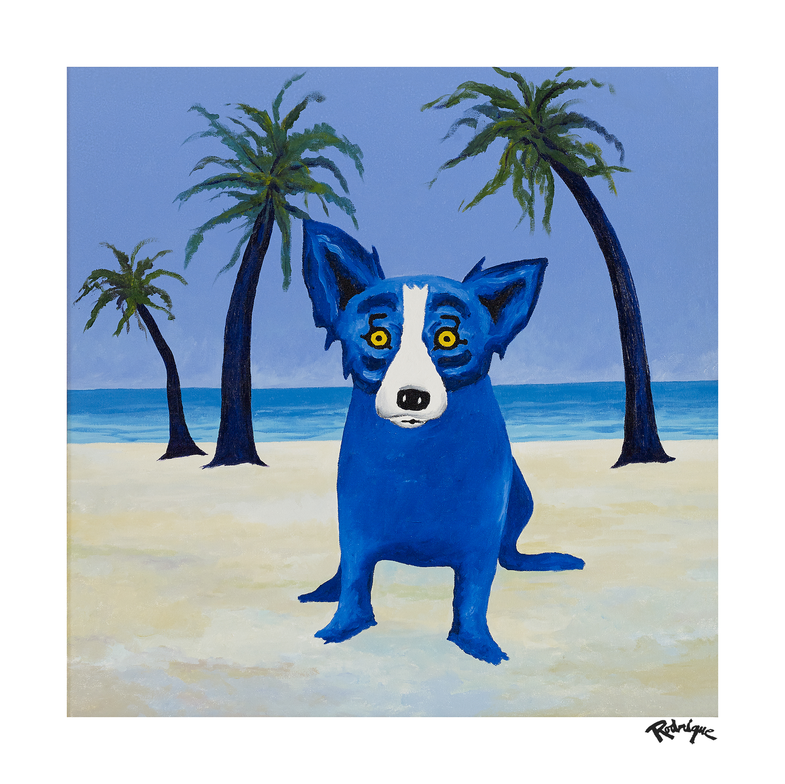 Blue Dog, Blue Sea - George Rodrigue Studios