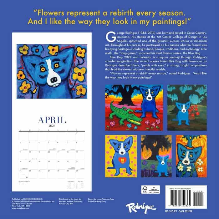 2023 Rodrigue Wall Calendar Now Available George Rodrigue Studios