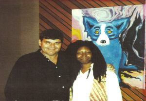 George Rodrigue with Whoopi