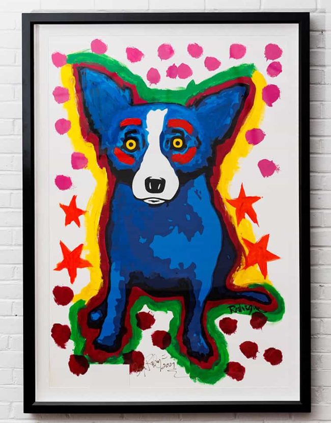 George Rodrigue Blue Dog N1-07 framed web