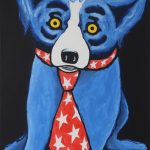 Untitled, Blue Dog with Tie